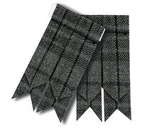 Hamilton Kilts Kilt da uomo, pantaloni, calzini e giarrettiere, abito scozzese - grigio