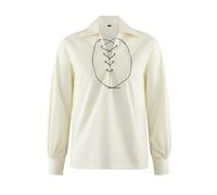 Hamilton Kilts Scottish Jacobite Ghillie Kilt Abito da Sposa Tradizionale per Feste in Camicia delle Highland - Crema, L