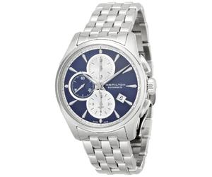 Hamilton Men's H32596141 Jazzmaster Auto Chrono Blue Watch, Bracciale