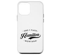 Hamilton Montana Oro Y Plata State Motto per uomo donna. Custodia per iPhone 12 mini