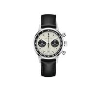 Hamilton Orologio American Classic Intra-Matic Auto Chrono | Swiss Made | Cassa in acciaio inossidabile da 40 mm | Orologio analogico quadrante bianco | cinturino in pelle nera (Modello: H38416711),