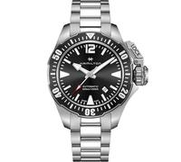 Orologio Hamilton Frogman H77605135 Automatico Acciaio Quandrante Nero Cinturino Acciaio