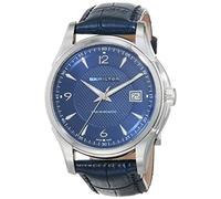 Hamilton Orologio Jazzmaster Viewmatic Orologio svizzero automatico cassa 40 mm, quadrante blu, cinturino in pelle blu (modello: H32515641), Blu, classico