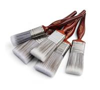 Hamilton Perfection Max Stroke - Set di 5 pennelli piatti sintetici morbidi (2,5 x 2,5 cm, 2 x 3,8 cm, 5,1 x 5,1 cm)