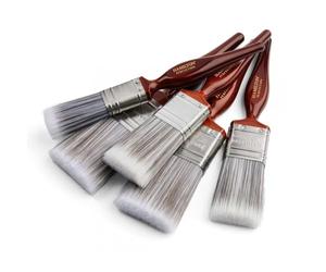 Hamilton Perfection Max Stroke - Set di 5 pennelli piatti sintetici morbidi (2,5 x 2,5 cm, 2 x 3,8 cm, 5,1 x 5,1 cm)