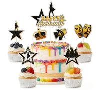 Hamilton - Set completo di 7 decorazioni per torte a tema musicale, ispirate a Alexander Hamilton, accessori per feste per gli amanti del teatro