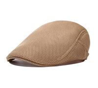HAMKU 1 Pezzi Berretto Piatto da Uomo Estivi in Rete, Cappello Flat cap Newsboy Vintage, Berretto da Strillone Estivo Traspirante, Coppola Uomo Estiva