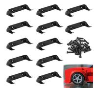 HAMKU 12 Pezzi Supporto da Parete per Esposizione Auto, Supporto per Auto Giocattolo Verticale Modello Auto Mensola Compatibile con Lego Speed Champion per Collezione Auto Appassionati Auto