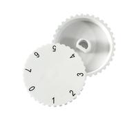 HAMKU 2 Pezzi Manopole Termostato Frigo Universali Ø6/8/10/12mm Controllo Temperatura per Frigorifero Congelatore Cucina Plastica Bianca Ricambio Regolazione Semplice e Precisa