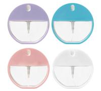 HAMKU 4 pezzi Bottiglie Spray Da Viaggio 45ml Vuoto Plastica Trasparente Colore Flacone Mini Flacone Spray per Viaggio e Vita Quotidiana