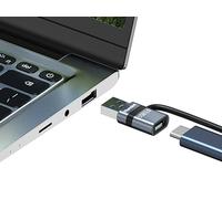 Hamlet Adattatore da USB-A 3.0 Maschio a USB-C Femmina Xtms200a