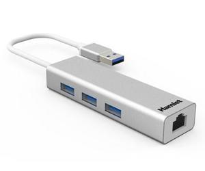Hamlet Adattatore USB XHUB330LAN HUB 3 PORTE USB 3.0 + LAN RJ45