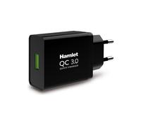 Hamlet Caricabatterie USB Type-A 18W Quick Black XPWCU118QC