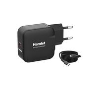 Hamlet Caricabatterie USB Type-C 65W GaN Black XPDG 65WC20