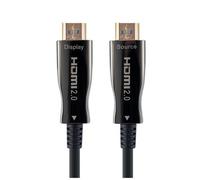 Hamlet Cavo Attivo Ottico (AOC) HDMI 2.0 4K 60Hz Ibrido Rame/Fibra Ottica 10 m