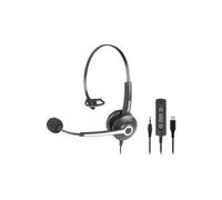 Hamlet Cuffie microfono filo RENOVA HEADSET Cjm Black e Silver HHEADM CJM