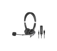 Hamlet Cuffie microfono filo RENOVA HEADSET Cjs Black e Silver HHEADM CJS