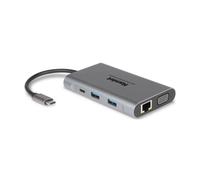 Hamlet Replicatore di Porte per Notebook Cablato USB Type-C Grigio - HDKC-PD400V