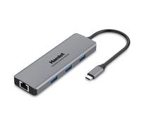 Hamlet Replicatore di Porte per Notebook Cablato USB Type-C Grigio - HDKC-PD200U
