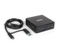 HAMLET - Docking Station Universale per Notebook PD8000 3x USB 3.0 / 2x HDMI / LAN Nero + Power Delivery 85W