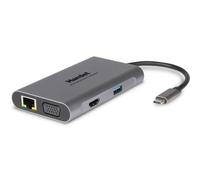 Hamlet Docking Station Usb-C Power Delivery 60W - 3 X USB 3.0 + LAN Hdmi Vga HDKC-PD400V