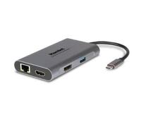 HAMLET DOCKING STATION USB-C POWER DELIVERY 85W - 3 x USB 3.0 TIPO A + LAN + HDM