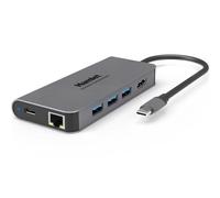 Hamlet Replicatore di Porte per Notebook Cablato USB Type-C Grigio - HDKC-PD200