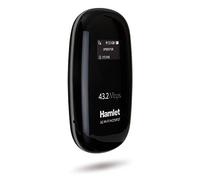 Hamlet HHTSPT3GM42 Router HotSpot 3G GSM 43,2 Mbps con slot Sim card, Schermo OLED e Micro SD Sharing