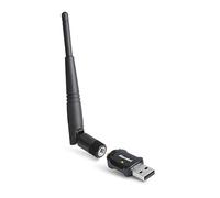 Hamlet HNW600ACU - Chiavetta USB WIFI Ieee802.11 AC 600 MBPS. Antenna alto guadagno e sostituibile.