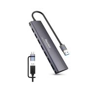 HAMLET HUB USB 3.0 7 PORTE + USB-C ADAPTER XHUB-07A3CX
