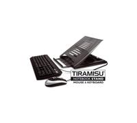 TIRAMISU' SUPPORTO STAND NOTEBOOK CON MOUSE E TASTIERA CON FILO