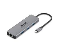 Hamlet Lettore di Memorie Cablato USB 3.2 Gen 1 Type-C Grigio 4K