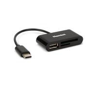 Hamlet Lettore di schede XZR100UC USB-C (USB 2.0) SD / microSD Nero