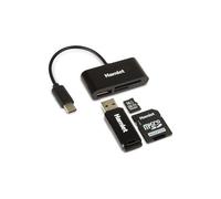 Hamlet Lettore schede memoria MicroSD Usb C Dock Black XZR100UC