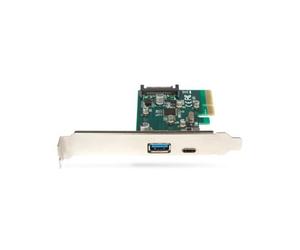 Hamlet Lettore USB 3.1 Tipo-C PCIe 2.0 Verde 10 Gbit/s