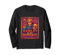 Hamlet My Home Boy Shakespeare Meme con Slogan umoristico Maglia a Manica