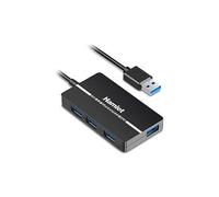 HAMLET - NETWORKING - XHUB-04U3 hub di interfaccia USB 3.2 Gen 1 (3.1 Gen 1) Type-A 5000 Mbit /s Nero