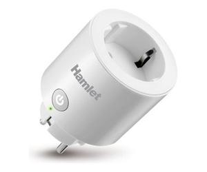Hamlet Presa Plug con Monitoraggio Consumi White HIOT SPL16M