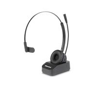 Hamlet Cuffia BTM-CUFFIA PRO – Bluetooth con microfono e dock di ricarica, Nero
