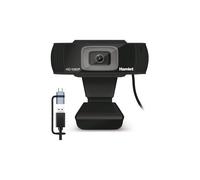 Hamlet Webcam USB Type-A, USB Type-C Black HWCAM1080 CX 1080p FULL HD