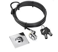 Hamlet XNBTLOCK20K Cavo di sicurezza in acciaio con chiave e piastra adesiva 3M