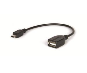 HAMLET XUMINIAD CAVO ADATTATORE DA MINI USB 5-PIN MASCHIO A USB TIPO A FEMMINA TRASFERIMENTO DATI FINO A 480 MBPS