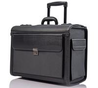 HAMMER ANVIL 19 Valigetta con ruote Valigetta Rolling Case Vendite Campione Pilota Avvocato Attache, Nylon balistico nero, Taglia unica