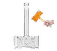 Hammer - Decanter per whisky da 400 ml, con chiusura ermetica, in 3D per bourbon, portatile, per whisky, vodka, vino, set regalo e durevole per il bar di casa, per Bour