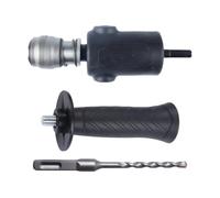 Hammer Drill Chuck Adapter - Wear-Resistant Tight Fit Tool, Electric Drill To Hammer Conversion Head with Enhanced Grip, Reliable Attachment, Essential Accessory for Concrete Wall Home Repair