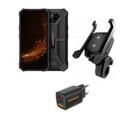 Hammer Iron V + Supporto per telefono + Caricabatterie veloce Smartphone robusto con certificazione IP69K, dotato di pratico supporto e caricatore