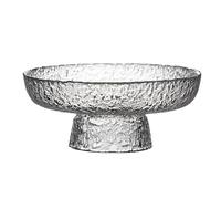 Hammered Glass Fruit Bowl,Large Decorative Serving Tray for Nuts, Candy & Snacks,Creative Coffee Table Centerpiece for Living Room