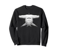 Hammerhead Shark Face Vintage Incisione Ocean Species Felpa