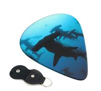 Hammerhead Sharks Plettri per chitarra con stampa di squali 6 pezzi per chitarra acustica elettrica plettro per basso elettrico chitarre acustiche ukulele sottile medio spessore set 0,71 mm
