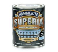 Hammerite Superia smalto metallo antiruggine interno e esterno,Brillante Nero, 750 ml